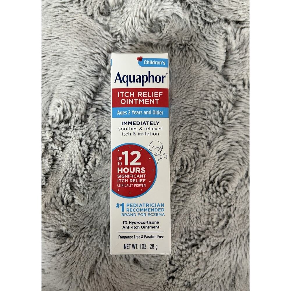 Aquaphor Children’s Itch Relief Ointment 1% Hydrocortisone 1oz Eczema EXP 5/2026